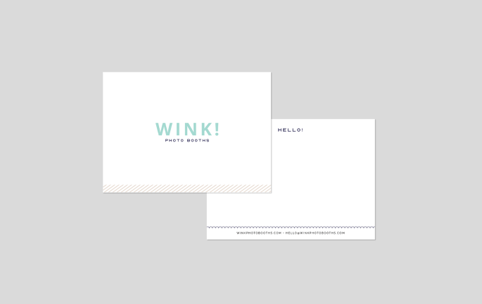 wink stationery notecard